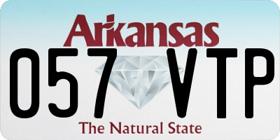 AR license plate 057VTP