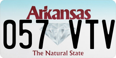 AR license plate 057VTV