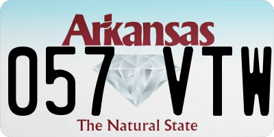AR license plate 057VTW