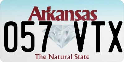 AR license plate 057VTX