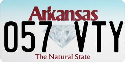 AR license plate 057VTY
