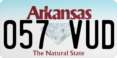 AR license plate 057VUD