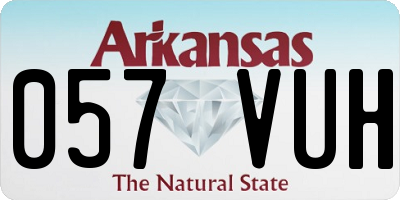 AR license plate 057VUH