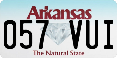 AR license plate 057VUI