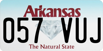 AR license plate 057VUJ