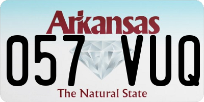 AR license plate 057VUQ