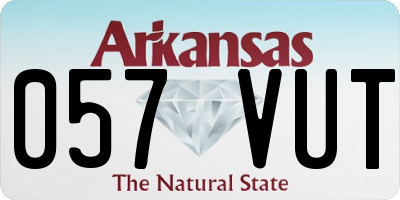 AR license plate 057VUT