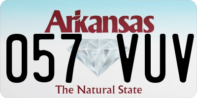 AR license plate 057VUV