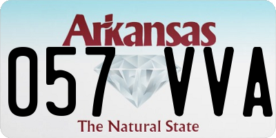 AR license plate 057VVA