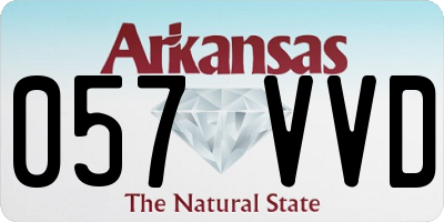 AR license plate 057VVD