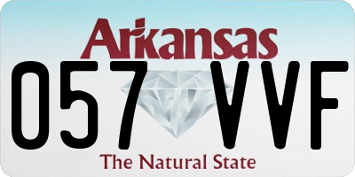 AR license plate 057VVF
