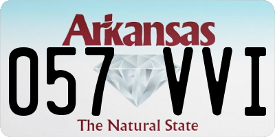 AR license plate 057VVI