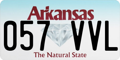 AR license plate 057VVL