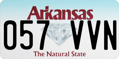AR license plate 057VVN
