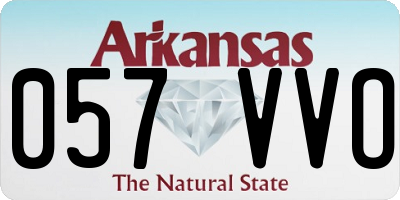 AR license plate 057VVO