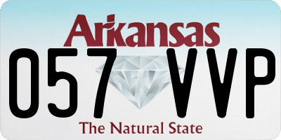 AR license plate 057VVP