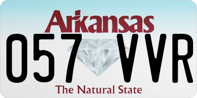 AR license plate 057VVR