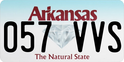 AR license plate 057VVS