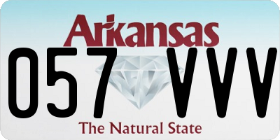 AR license plate 057VVV