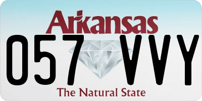 AR license plate 057VVY