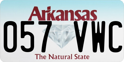 AR license plate 057VWC