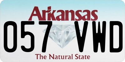 AR license plate 057VWD
