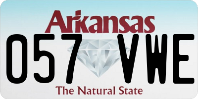 AR license plate 057VWE