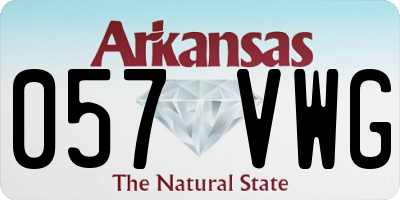 AR license plate 057VWG