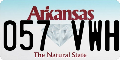 AR license plate 057VWH