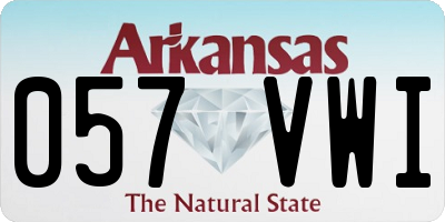 AR license plate 057VWI