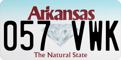 AR license plate 057VWK