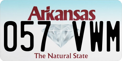 AR license plate 057VWM