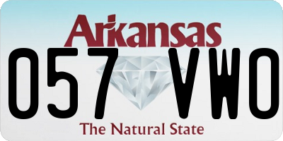 AR license plate 057VWO