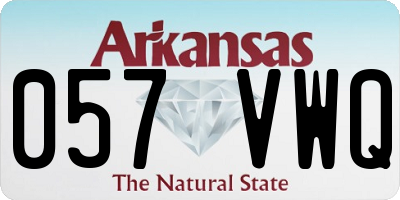 AR license plate 057VWQ
