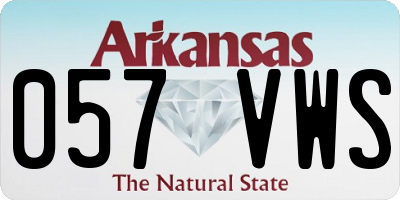 AR license plate 057VWS