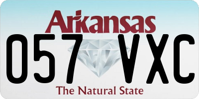 AR license plate 057VXC