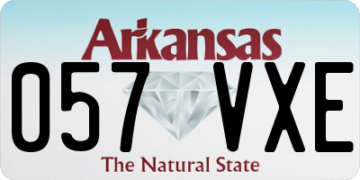 AR license plate 057VXE