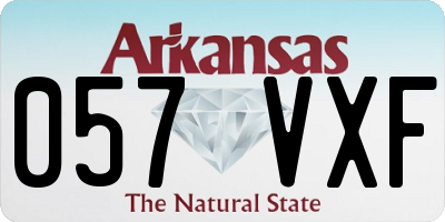 AR license plate 057VXF
