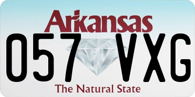 AR license plate 057VXG