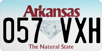 AR license plate 057VXH