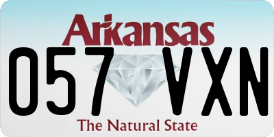 AR license plate 057VXN
