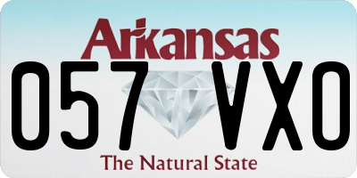 AR license plate 057VXO