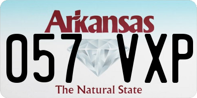 AR license plate 057VXP