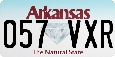 AR license plate 057VXR