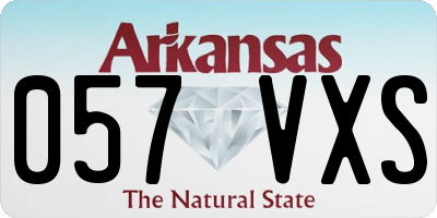 AR license plate 057VXS