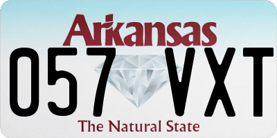 AR license plate 057VXT