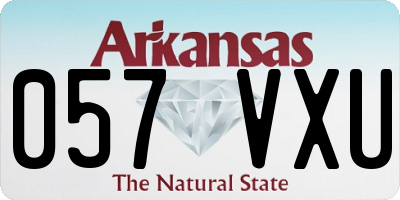 AR license plate 057VXU