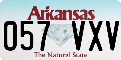 AR license plate 057VXV