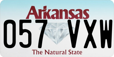 AR license plate 057VXW