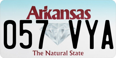 AR license plate 057VYA